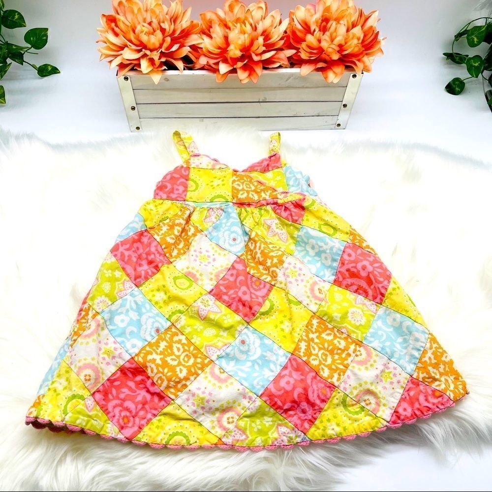 🌸 Janie and Jack Floral Patchwork Dress